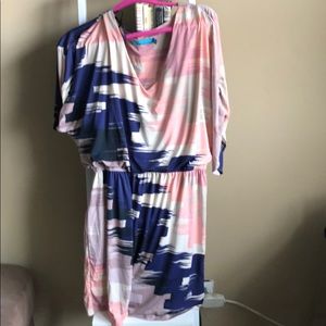 Tori Richard Ruched Slouch Dress Multi Hawaii